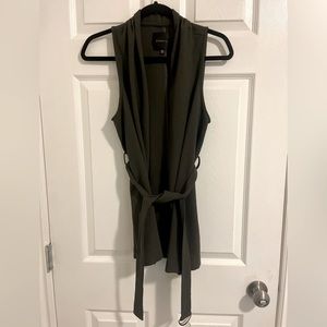 XS Dynamite olive green vest/ cardigan